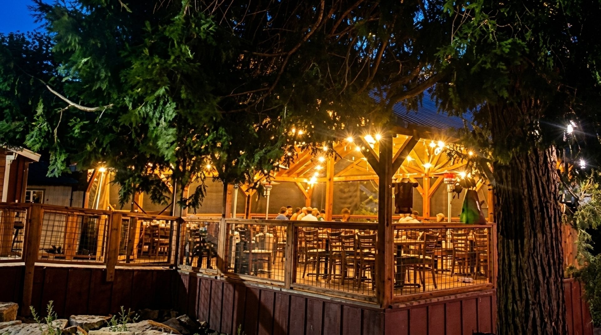 Dinner Under the Mountain Sky