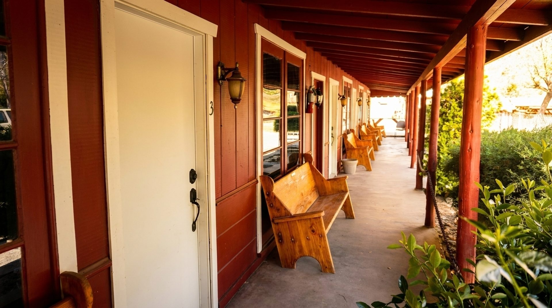 Motel Rooms and Pine Cabins